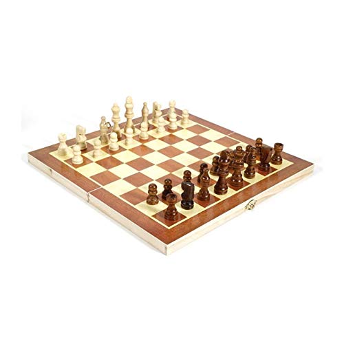 Klappbares Schachspiel aus Holz, Brettspiel, Dame, Schach, internationales Brettspiel, Internationale Schachfiguren von TEWTX7