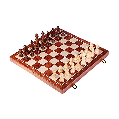 Klappbares großes Schachspiel, König hoch, 78 mm Schachbrett, Geschenk für Kinder, Brettspiel, Internationale Schachfiguren von TEWTX7