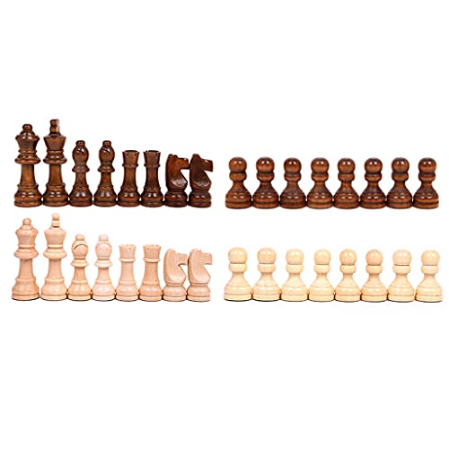 Schach, Holzschachfiguren, magnetische Holzschachfiguren, nur 3-Zoll-Königsfiguren, Schachspiel, Bauernfiguren, Schachbrett-Set von TEWTX7