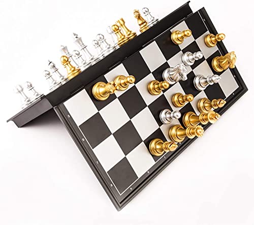 Schach-Sets mit magnetischem Schachbrett 32 Schachtisch Brettspiele Figuren-Sets internationales Schach von TEWTX7