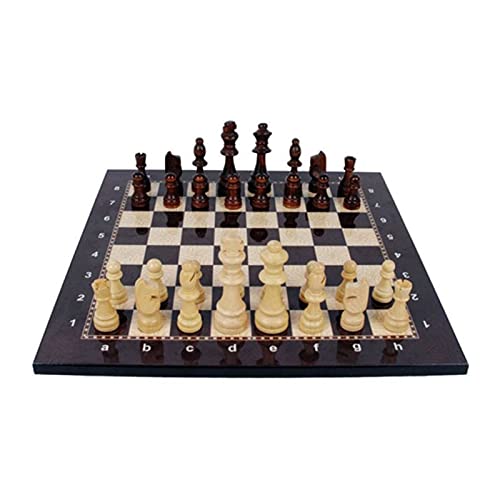 Schachbrett Schachspiel Schachfiguren Brettspiel Walnussholz Uhr mit mittelalterlicher Holzform Internationale Schachfiguren von TEWTX7