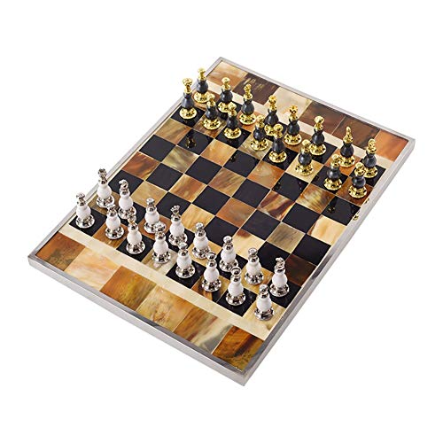 Schachbrett-Set, magnetisches Schachspiel, Brettspiele, Schachbrettspiele, Denksportspiele, Schach, Internationale Schachspiele für Erwachsene, modernes, leichtes, kreatives Brett, Schachfiguren aus von TEWTX7