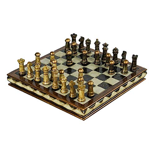 Schachbrett-Set, magnetisches Schachspiel, Brettspiele, Standard-Schach, Kunstharz, Retro-Schachspiel, internationales Schach für den Schreibtisch, Heimdekoration, Reiseschach, Geschenk für Schachli von TEWTX7