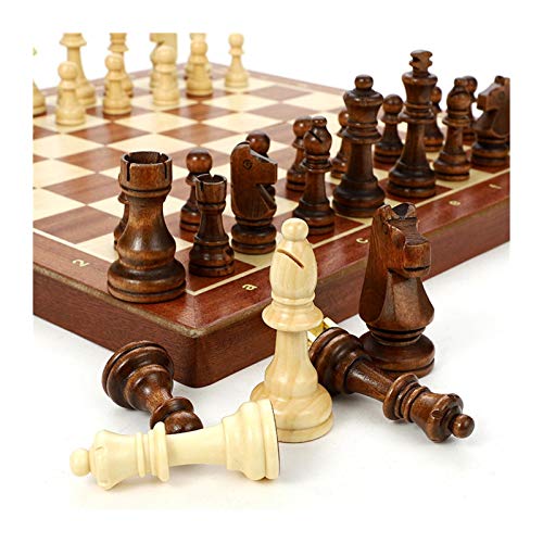 Schachspiel 4 Königin Schachspiel König Höhe 80Mm Schach Klapp 39 x 39 cm Schachbrett Internationales Schach von TEWTX7