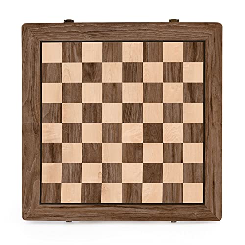 Schachspiel Internationales Schach Dame Freizeitunterhaltung für Erwachsene Puzzlespiel Faltbares Brett Schachbrett-Sets von TEWTX7