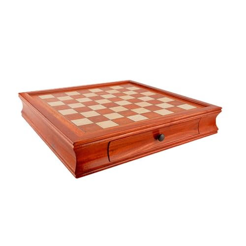 Schachspiel aus Holz, luxuriös, groß, 7,6 cm große Schachfiguren und Aufbewahrungsschublade, tragbares Reisebrettspiel für Erwachsene/Stil BL von TEWTX7