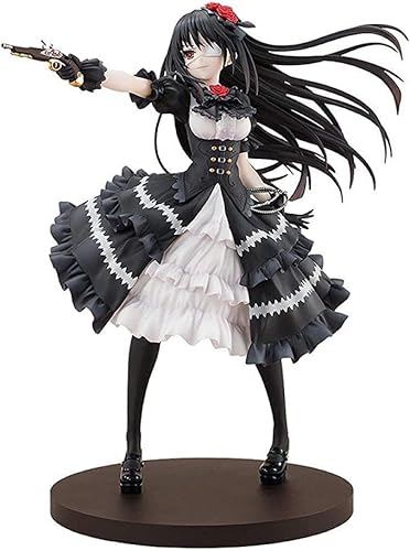 TEXXY Tokisaki Kurumi Actionfigur, Date A Live 25 cm PVC-Spielzeug, zwei Gesichter in Box von TEXXY