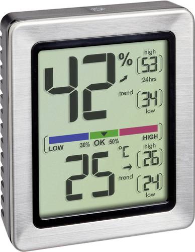 TFA Dostmann EXACTO Thermo-/Hygrometer Silber von TFA Dostmann