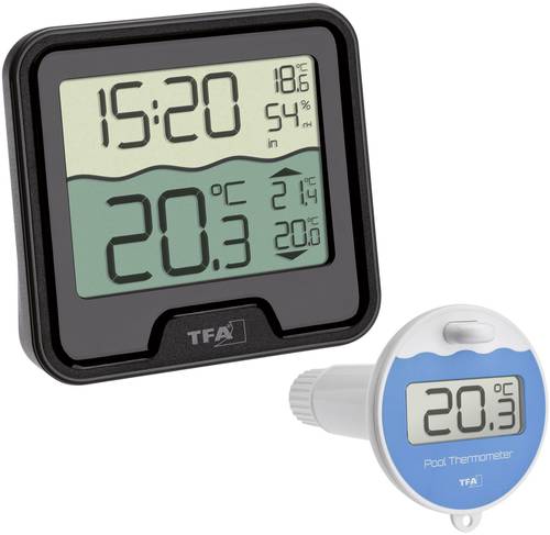 TFA Dostmann Marbella Poolthermometer Schwarz von TFA Dostmann