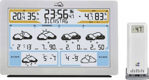 TFA Dostmann TFA.me ID-02 35.8100.54 WLAN-Wetterstation Vorhersage für 6 Tage Anzahl Sensoren max. 5 von TFA Dostmann