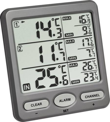 TFA Dostmann TRIO Funk-Thermometer Anthrazit von TFA Dostmann