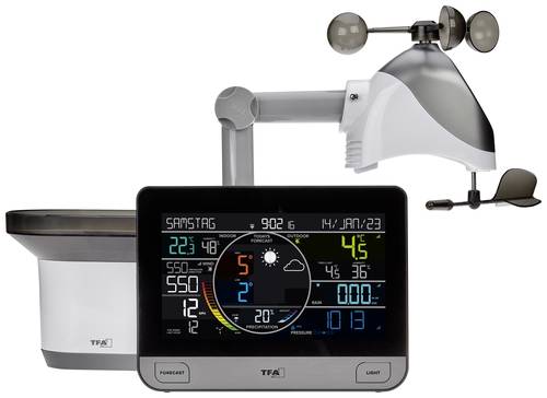 TFA Dostmann WLAN View Pro 35.8003.01 WLAN-Wetterstation Vorhersage für mit WiFi 7 Tage Anzahl Sens von TFA Dostmann