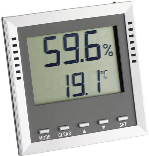 TFA Dostmann Klima Guard Thermo-/Hygrometer Silber von TFA Dostmann