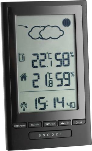 TFA Dostmann Modus Plus 351122 Funk-Wetterstation Vorhersage für 12 bis 24 Stunden Anzahl Sensoren von TFA Dostmann