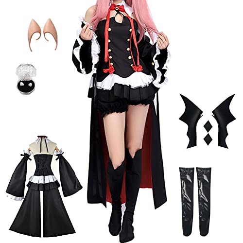 Krul Tepes Cosplay Kostüm Krul Cosplay Kleid ausgestellte Ärmel komplettes Set mit Zubehör von TFRVMA