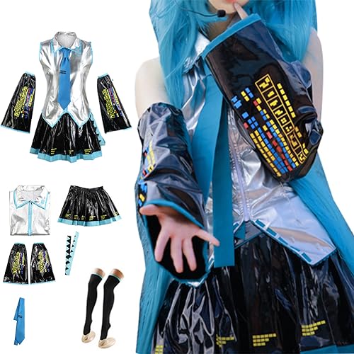 TFRVMA Anime Cosplay Kostüm Uniform Kleid Outfit Cosplay Komplettes Set Halloween Kleid, B, XXX-Large von TFRVMA