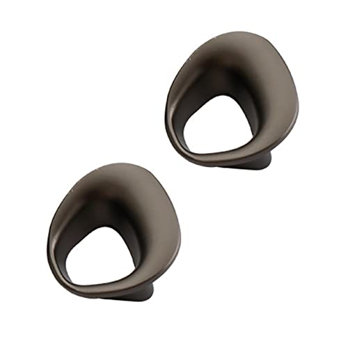 Flush Door Handles Cabinet Pull, 2 Stück Scheunentürgriffe, Schrankgriffe, Zinklegierung, bündige Schiebetürgriffe, Schubladenknöpfe, Möbeltürhebel, Hardware-Zubehör(Black,Hole Distance 32Mm) von TGDGFKIAS