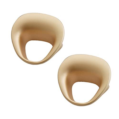 Flush Door Handles Cabinet Pull, 2 Stück Scheunentürgriffe, Schrankgriffe, Zinklegierung, bündige Schiebetürgriffe, Schubladenknöpfe, Möbeltürhebel, Hardware-Zubehör(Gold,Hole Distance 32Mm) von TGDGFKIAS