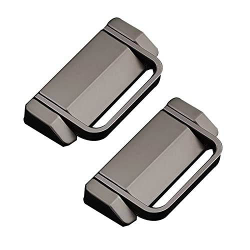 Flush Door Handles Cabinet Pull, 2 Stück Schrankgriffe, Alumialloy-Griffe, versenkter Schubladenknopf, Klappgriff, versteckter Türgriff, Möbeltürhebel, bündiger Schiebetürgriff(Gris) von TGDGFKIAS