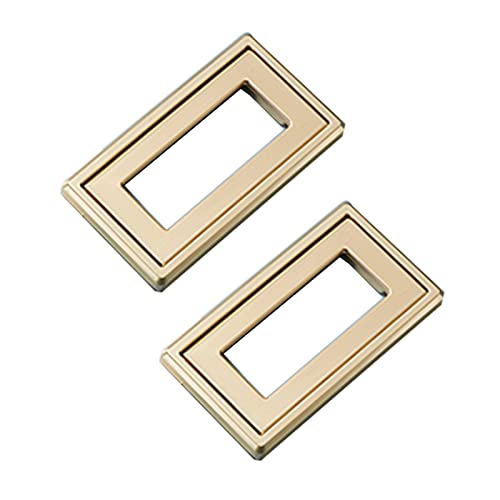 Flush Door Handles Cabinet Pull, 2 Stück Schrankgriffe, Alumialloy-Klappgriff, versteckte Türgriffe, versenkte Schubladenknöpfe, Türhebel, bündige Schiebetürgriffe(Gold,Hole Spacing 64Mm) von TGDGFKIAS