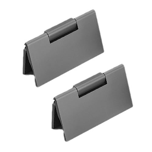 Flush Door Handles Cabinet Pull, 2 Stück bündige Schiebetür-Zuggriffe, versenkte Schrankgriffe, Schubladenknopf aus Aluminiumlegierung, Schlitztürhebel, flacher Griff, quadratisch(Grijs) von TGDGFKIAS