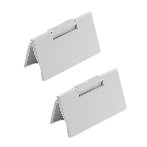 Flush Door Handles Cabinet Pull, 2 Stück bündige Schiebetür-Zuggriffe, versenkte Schrankgriffe, Schubladenknopf aus Aluminiumlegierung, Schlitztürhebel, flacher Griff, quadratisch(White) von TGDGFKIAS