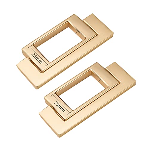 Flush Door Handles Cabinet Pull, 2 Stück bündige Schiebetürgriffe, Schrankgriffe, Alumialloy-Griffe, versenkte Schubladenknöpfe, Klappgriff, versteckte Türgriffe, Türhebel(Gold) von TGDGFKIAS