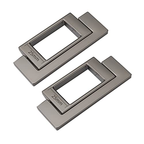 Flush Door Handles Cabinet Pull, 2 Stück bündige Schiebetürgriffe, Schrankgriffe, Alumialloy-Griffe, versenkte Schubladenknöpfe, Klappgriff, versteckte Türgriffe, Türhebel(Gris) von TGDGFKIAS