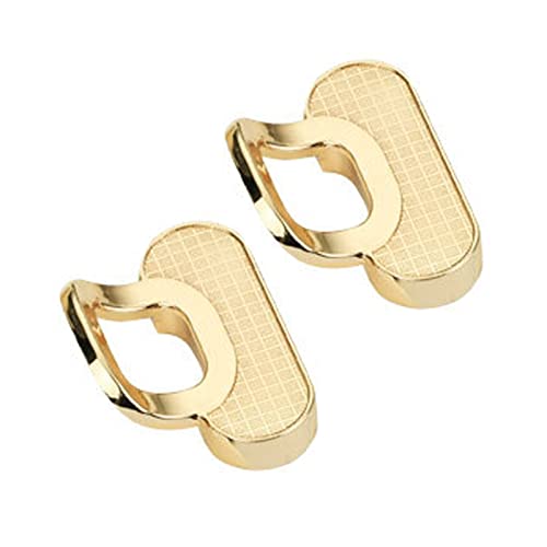 Flush Door Handles Cabinet Pull, 2 Stück versenkte Scheunentürgriffe, Schrankgriffe, Zinklegierung, bündige Schiebetürgriffe, quadratischer Schubladenknopf, mit Schrauben(Gold,Hole Distance 32Mm) von TGDGFKIAS