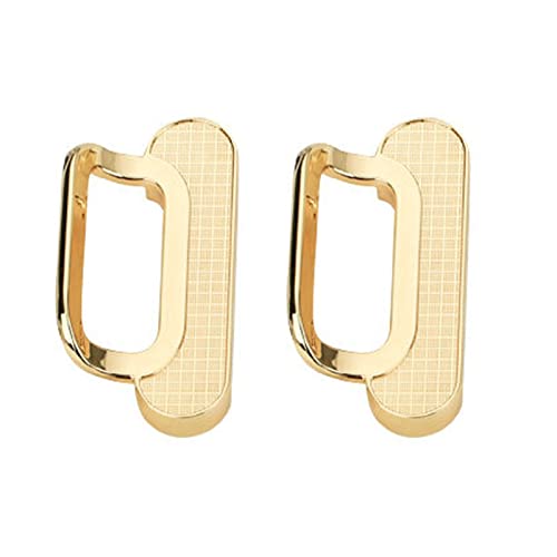 Flush Door Handles Cabinet Pull, 2 Stück versenkte Scheunentürgriffe, Schrankgriffe, Zinklegierung, bündige Schiebetürgriffe, quadratischer Schubladenknopf, mit Schrauben(Gold,Hole Distance 64Mm) von TGDGFKIAS