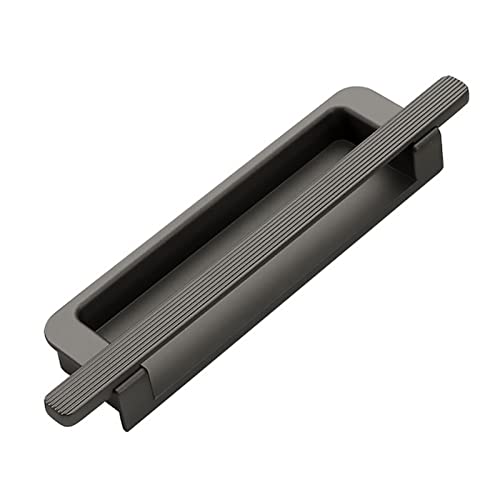 TGDGFKIAS Flush Door Handles Cabinet Pull, Set mit 1 unsichtbaren versenkten Schiebegriffen, unsichtbaren Schrankgriffen, versenkten Zuggriffen for Schubladen, Türen, Zuhause, Küche(Gris) von TGDGFKIAS