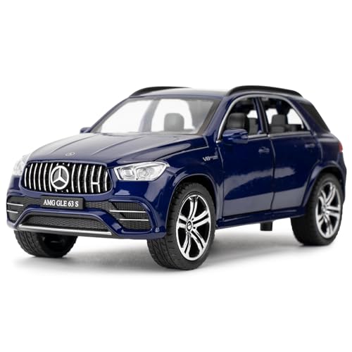 TGRCM-CZ 1/32 Diecast Auto Benz AMG GLE 63S SUV Modell Auto Pull Back mit Sound und Licht Spielzeug Auto für Jungen Mädchen Erwachsene Geschenk(Blau) von TGRCM-CZ