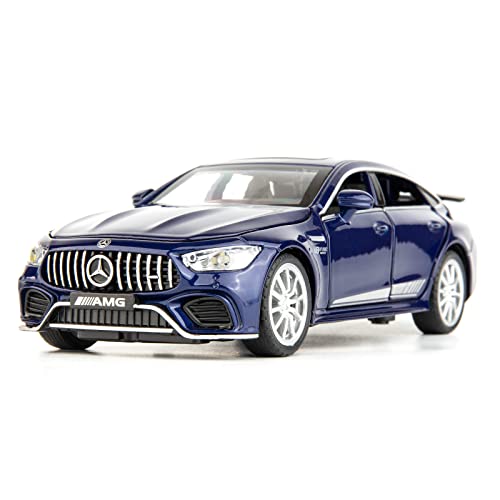 TGRCM-CZ 1/32 Diecast Auto Benz AMG GT63 Modell Auto Pull Back mit Sound und Licht Spielzeug Auto für Jungen Mädchen Erwachsene Geschenk(Blau) von TGRCM-CZ