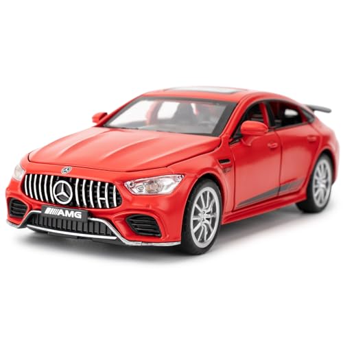 TGRCM-CZ 1/32 Diecast Auto Benz AMG GT63 Modell Auto Pull Back mit Sound und Licht Spielzeug Auto für Jungen Mädchen Erwachsene Geschenk(Rot) von TGRCM-CZ