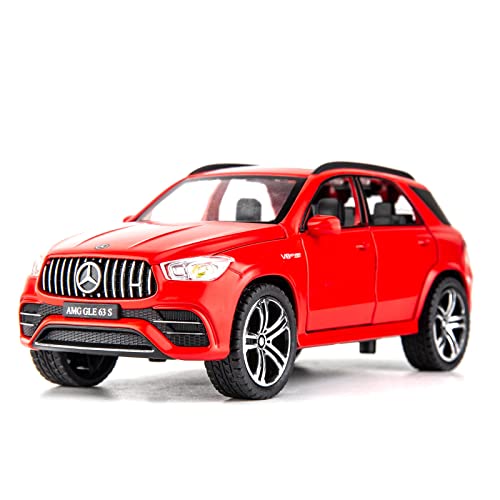 TGRCM-CZ 1/32 Diecast Auto Benz AMG GLE 63S Modell Auto Pull Back mit Sound und Licht Spielzeug Auto für Jungen Mädchen Erwachsene Geschenk(Rot) von TGRCM-CZ