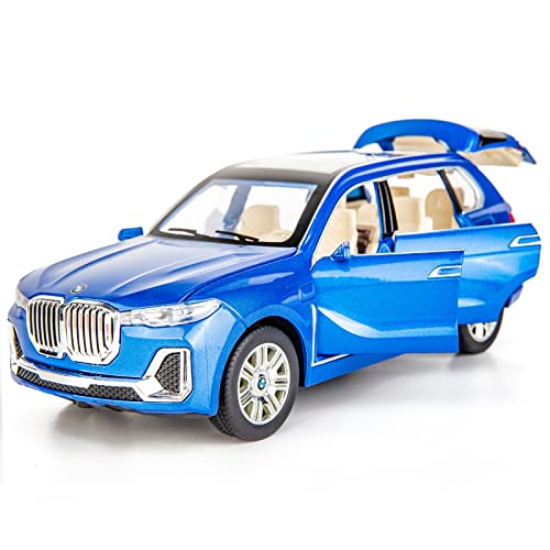 TGRCM-CZ 1:24 Kompatibel für BMW X7 SUV Modellauto, Erwachsene Sammlerstücke, Druckguss-Legierung Pull Back Spielzeugauto mit Sound und Licht Spielzeug für Mädchen und Jungen Kinder Spielzeug von TGRCM-CZ