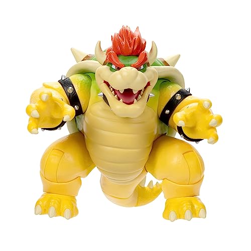 THE SUPER MARIO BROS. MOVIE 17,8 cm große Bowser-Actionfigur mit Feueratemeffekten von THE SUPER MARIO BROS. MOVIE