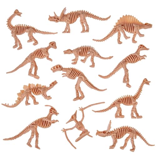 THE TWIDDLERS Dinosaurier Fossil Skelett Spielzeug für Kinder - Dino Knochen zum Ausgraben - Lernspielzeug für Jungen & Mädchen (48er Pack) von THE TWIDDLERS