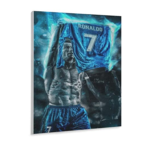 Cristiano Ronaldo Fußballspieler Poster Holz Puzzle 1000 Stück Adult Toys Dekompressionsspiel（75x50cm）-z93p von THEVWL