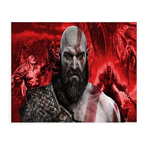 God of War Puzzle, Puzzles für Erwachsene 1000 Teile, Klassische Puzzle Puzzle Schwierig für Erwachsene Teenager Freizeit Spaß Spiel Spielzeug Geeignet für Familie Freunde Dekorativ（75x50cm）-s37x von THEVWL