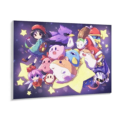 Kirby Puzzle, Puzzle 1000 Teile für Erwachsene, Klassische Puzzle Teenager Jungen Mädchen Puzzle Puzzles Spiele Pädagogisches Geschenk Home Decor（38x26cm-s11x von THEVWL