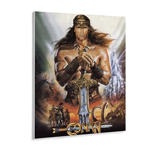 Puzzle 1000 Stück Arnold Schwarzenegger Conan Filmplakate Holzspielzeug Für Erwachsene Dekompressionsspiel（75x50cm）-z137p von THEVWL