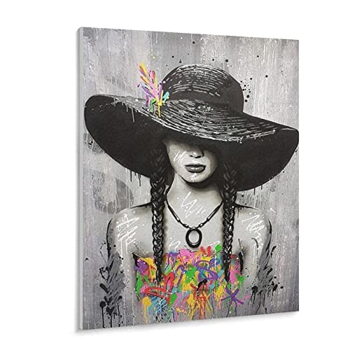 Puzzle 1000 Stück Graffiti Abstrakte Frau Banksy Replik Poster Für Holz Erwachsene Spielzeug Dekompression Spiel（75x50cm）-z50p von THEVWL