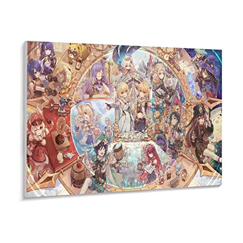 Puzzles 1000 Teile für Erwachsene, Puzzle Genshin Impact, Klassische Puzzle Teenager Jungen Mädchen Puzzle Lustige Familienpuzzles In Premium-Qualität Zum Geburtstag（38x26cm-s31x von THEVWL