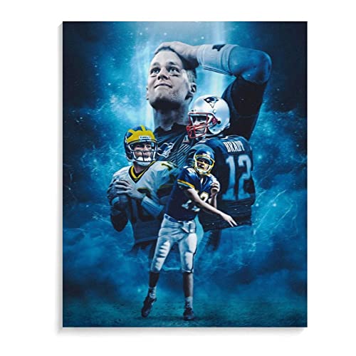 Tampa Bay Buccaneers - Tom Brady Poster Holz Puzzle 1000 Stück Adult Toys Dekompressionsspiel（75x50cm）-z138p von THEVWL