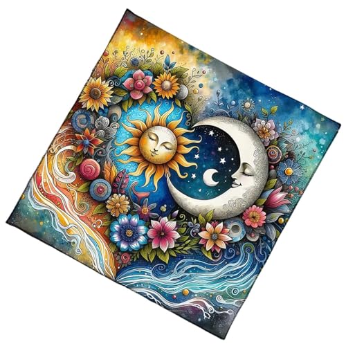 Praktische Faltbare Tarot Stoff Sonnen Und Mondmuster Leicht Zu Reinigen Velvets Wahrsagungsmatte Für Spirituelle Praktiken Wahrsacher Tuch Praktische Faltbare Tarot Stoff Sonnen Und Mondmuster Leicht Zu Reinigen Velvets Wahrsagungsmatte Für Spirituelle Praktiken Wahrsacher Tuch von THINCAN