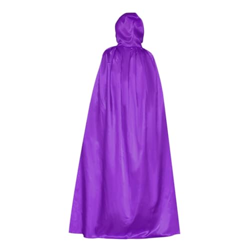 THINCAN 80cm/120cm/150cm Hooded Cloak Hooded Robe Cloak Witch Devil Vampires Cosplay Fancy Cape for Halloween Costume Party von THINCAN