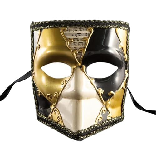 THINCAN Classical Men's Full Face Lace Trim Masquerade Mask Phantom Styles Party Wear von THINCAN