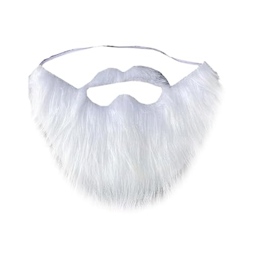 THINCAN DIY Fancy Dress Fake Beard Long Fluff Beards Cosplays Costume Props Halloween Beard Mustache Christmas Party Supplies von THINCAN