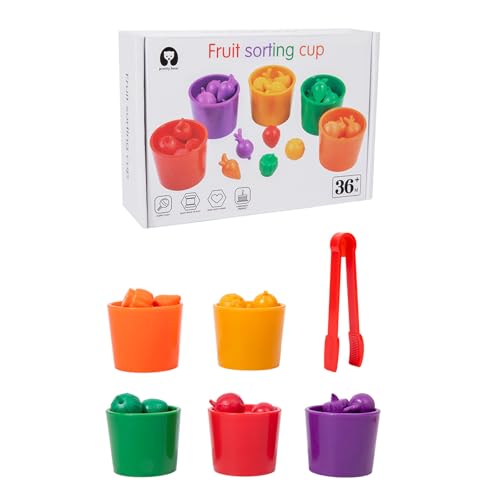 THINCAN Farbsortierung Passendes Spielspielzeug Für Kleinkind Feinmotorik Fähigkeiten Mit Obst Gemüseerkennung Bildung Feinmotorische Fähigkeiten Vorschule THINCAN Farbsortierung Passendes Spielspielzeug Für Kleinkind Feinmotorik Fähigkeiten Mit Obst Gemüseerkennung Bildung Feinmotorische Fähigkeiten Vorschule von THINCAN